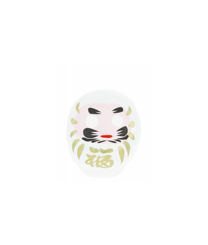 Daruma es el monje que llevó el budismo a China y también tiene muchas caras. Esta es una de sus caras mas populares: en Japón 
