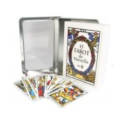 Tarot Colección Marsella (Tabla Esmeralda) (Set + 78 Cartas) (Caja Metalica) (EF)