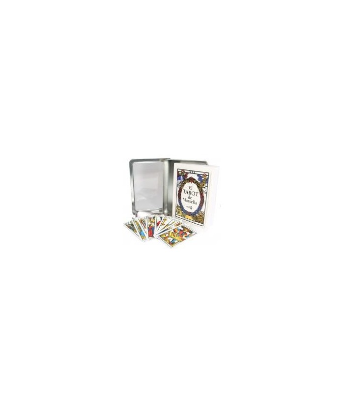 Tarot Colección Marsella (Tabla Esmeralda) (Set + 78 Cartas) (Caja Metalica) (EF)