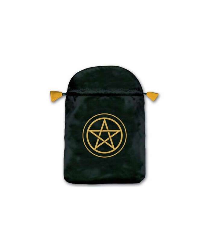MS.BOLSA TAROT SEDA NEGRA PENTAGRAMA