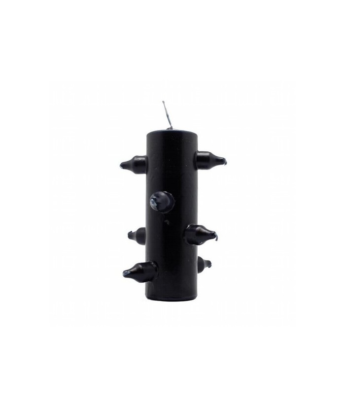 VELA FORMA 9 Mechas Tumba Trabajo Negro (Velon)