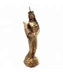  Magnifica vela, totalmente artesanal, resulta perfecta para invocar las bendiciones de La Diosa Fortuna (Thyche) y as&iacute; recibir
