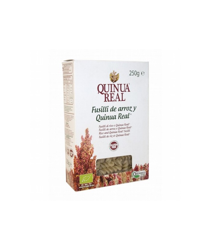 DESCRIPCIÓN DEL PRODUCTO
Los fusilli de arroz y Quinua Real son los únicos del mercado que están elaborados con un 25% de quin