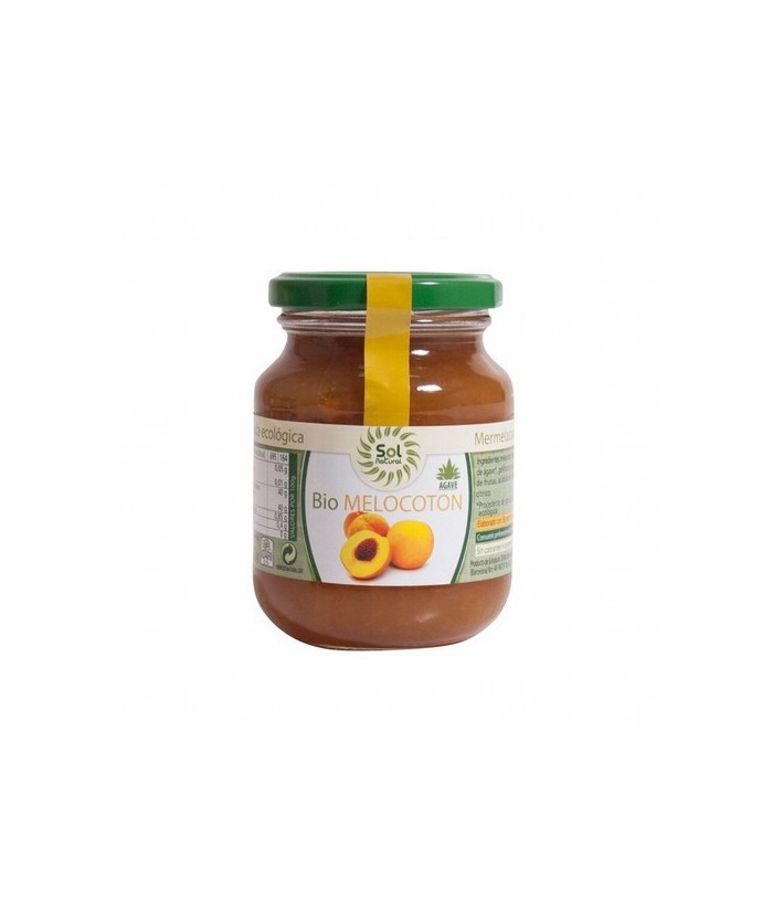 DESCRIPCIÓN DEL PRODUCTO
MERMELADA DE MELOCOTON CON AGAVE BIO 330 G SOL NATURAL   Ingredientes: *Melocotón, *Sirope de Ágave, 