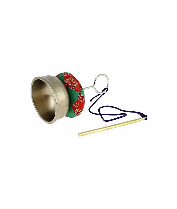 El in-kin forma parte de los instrumentos Zen. Está compuesto por una pequeña campana y una baqueta metálica unida con un cordó