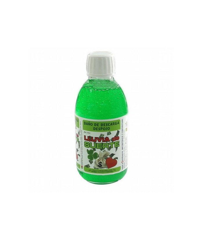 El Despojo Lluvia de Suerte esta especialmente preparado para atraer la suerte hacia nosotros.  Se recomienda utilizar velones,