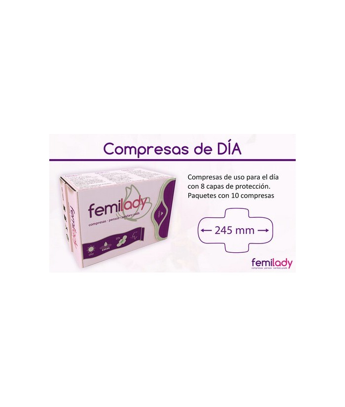 Las compresas de FemiLady, con sus 8 capas de protección de algodón 100% natural de alta calidad, aportan la limpieza, comodida
