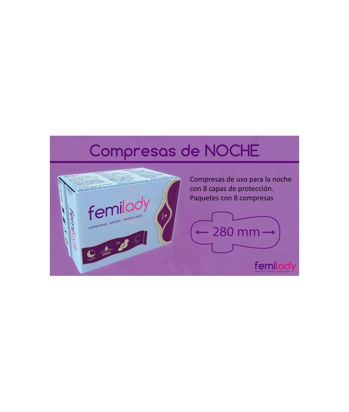 Las compresas de FemiLady, con sus 8 capas de protección de algodón 100% natural de alta calidad, aportan la limpieza, comodida