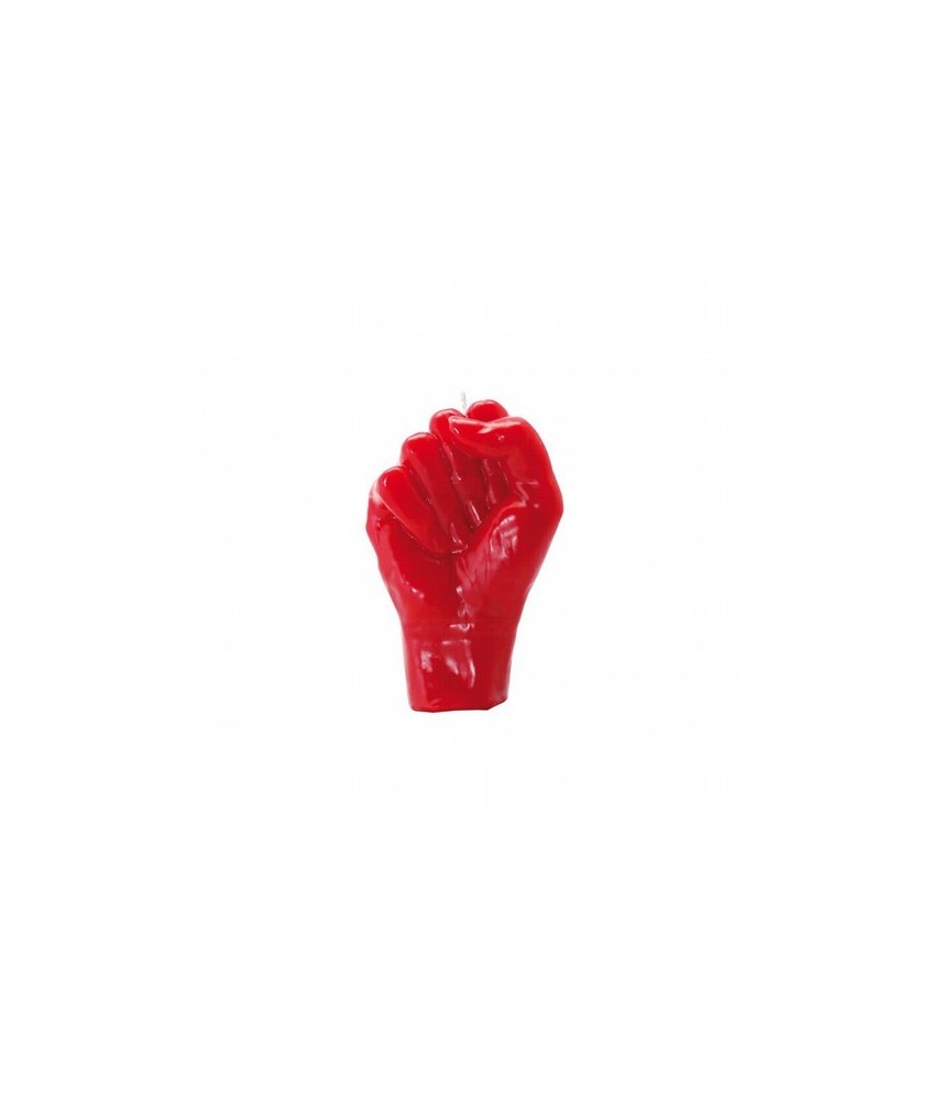 VELA PUÑO 14 CM. ROJO