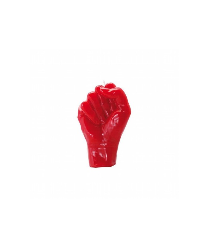 VELA PUÑO 14 CM. ROJO