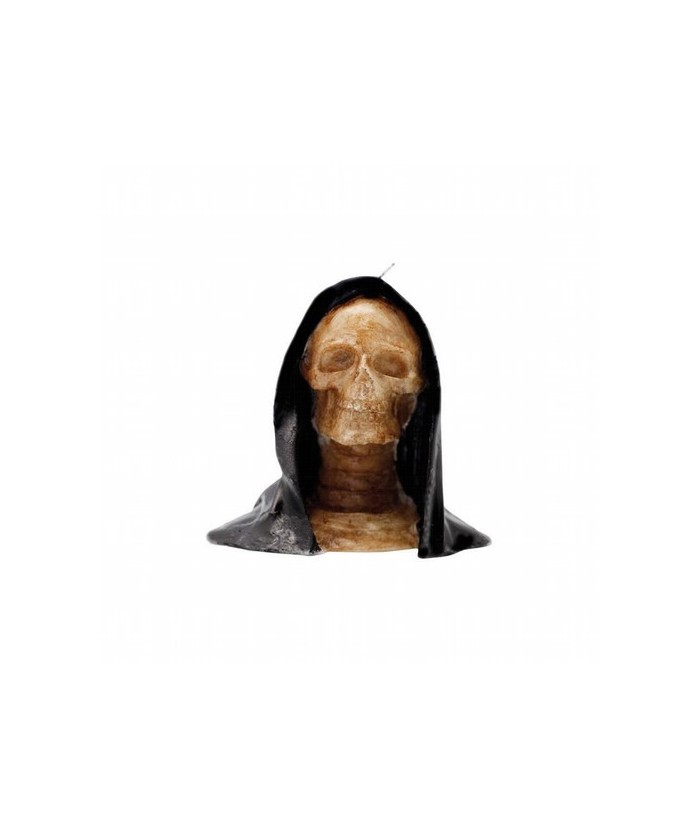 Vela Forma Santa Muerte c/ Capucha 15 cm (Negra)