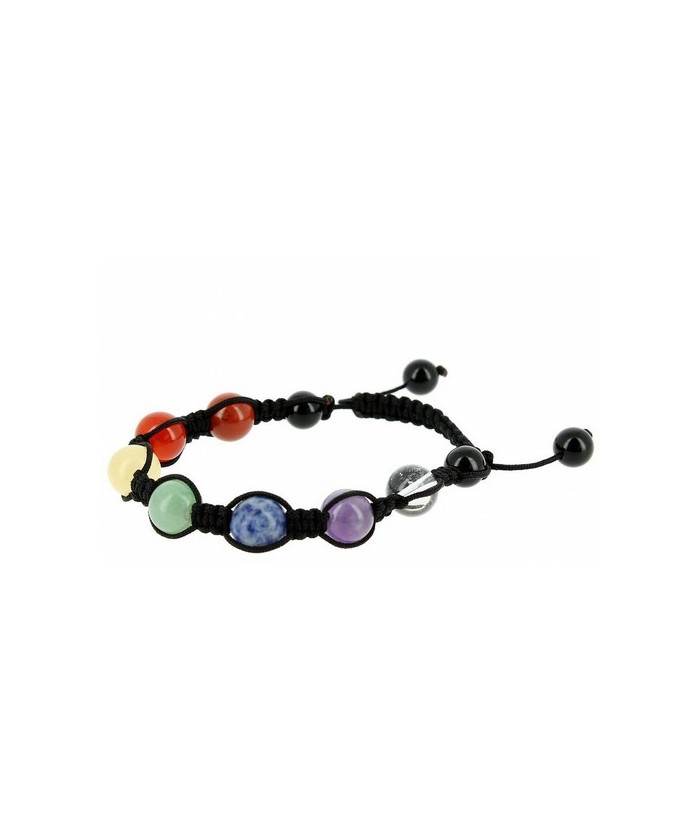 .PULSERA 7 CHAKRAS 10 MM.