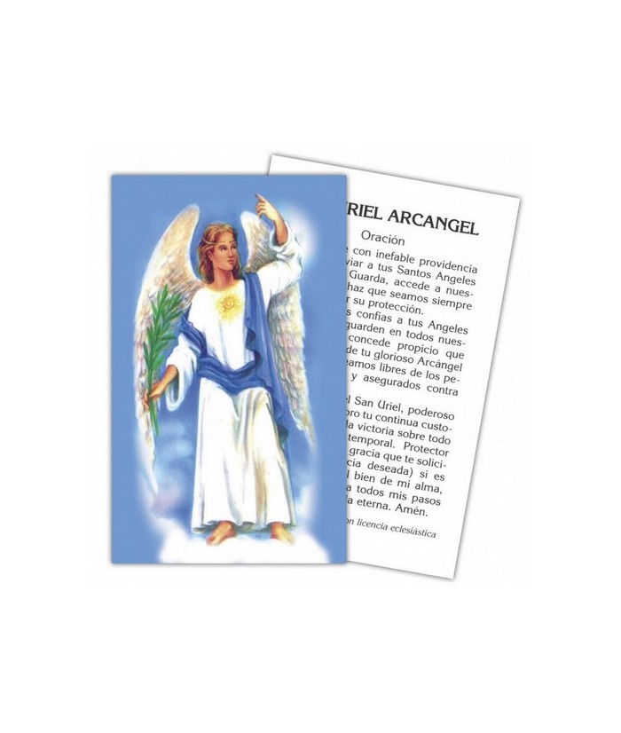 Estampa Arcangel Uriel 7 x 11 cm (P25)
