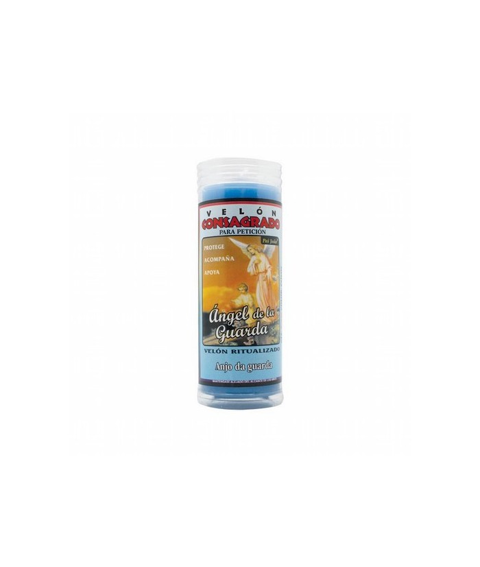 VELON CONSAGRADO Angel de la Guarda 14 x 5.5 cm (Celeste) (Incluye Ritual)
Los Ángeles de la Guarda cuidan nuestro cuerpo y so