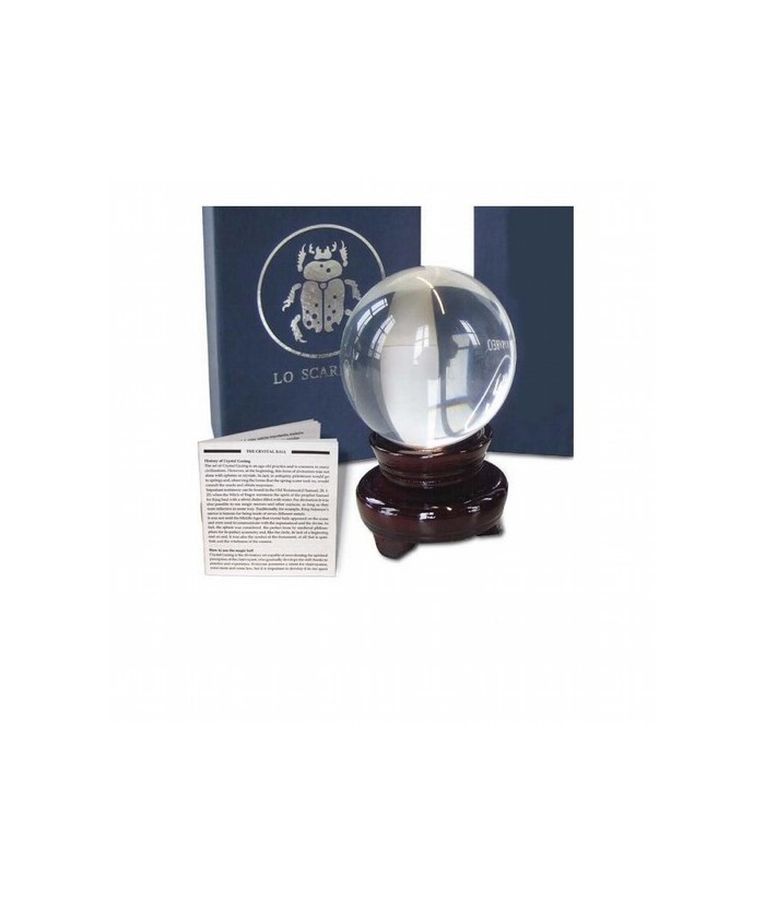 Bola Cristal 10 cm 1ª Calidad (con Peana Giratoria y Caja)