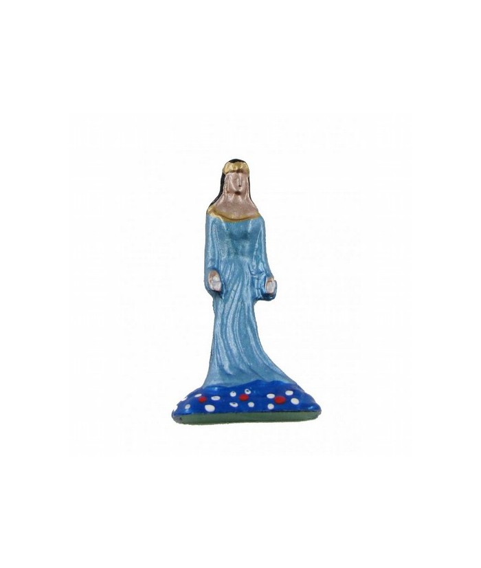 Amuleto Yemanja Metal a Color 5 cm (Incluye Estampa) (Imagen) (HAS)