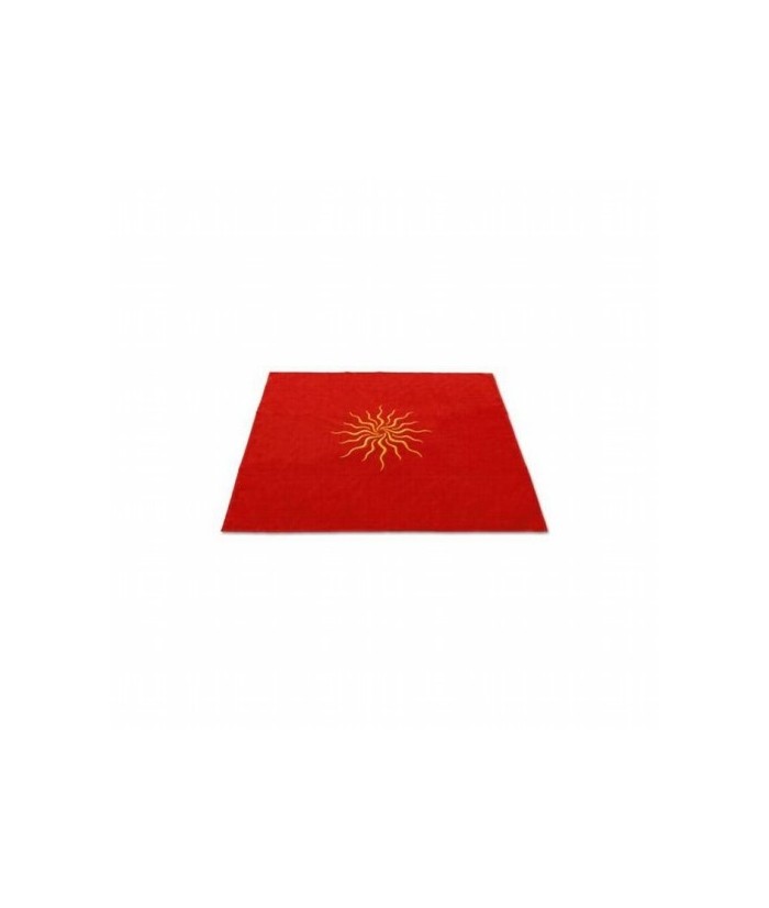 Tapete Terciopelo Sol 80 x 80 cm (Color: Rojo)
