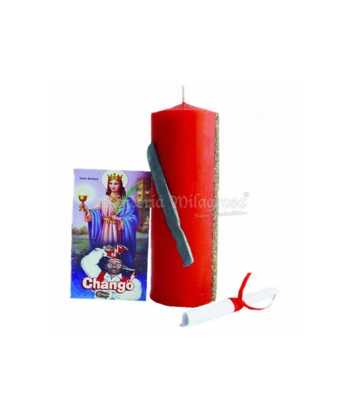 VELON ORISHA FERRAMENTOS Chango 16 x 5.5 cm (Blister - Con Aroma)
