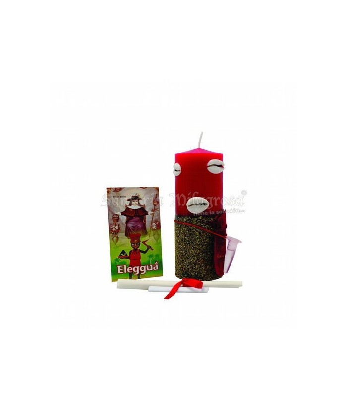 VELON ORISHA FERRAMENTOS Eleggua (Contiene - Aceite + Cauries + Bolsa Terciopelo + Explicación)