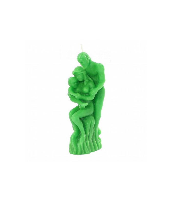 VELA FORMA FAMILIA FERTILIDAD 20 CM VERDE