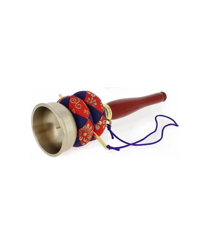 El in-kin forma parte de los instrumentos Zen. Está compuesto por una pequeña campana y una baqueta metálica unida con un cordó