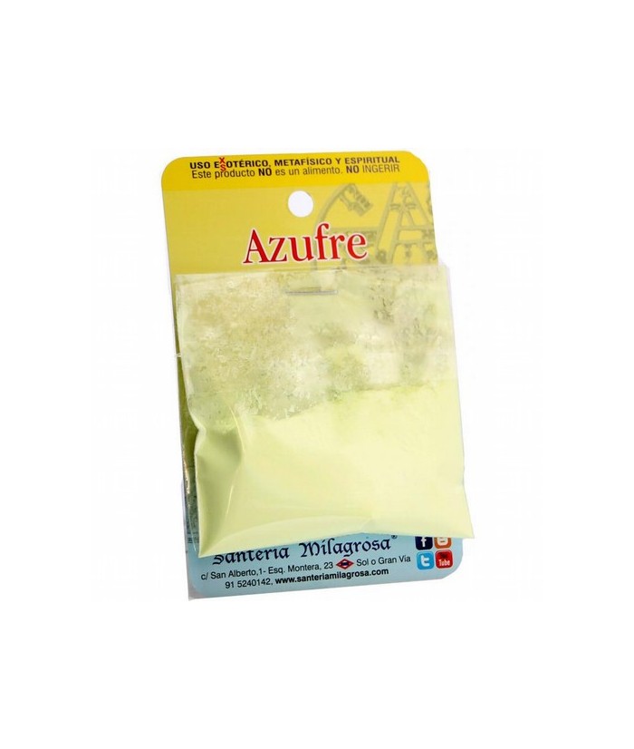 Art. Ritual Azufre en polvo
Aprox. 15 gr.