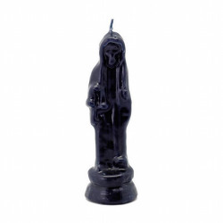 Vela Forma Santa Muerte Pequeño 13 cm (Negro)