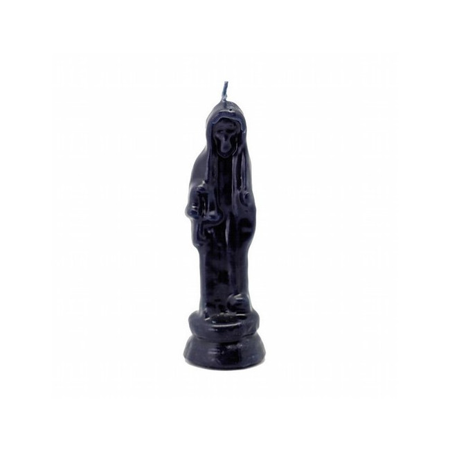 Vela Forma Santa Muerte Pequeño 13 cm (Negro)