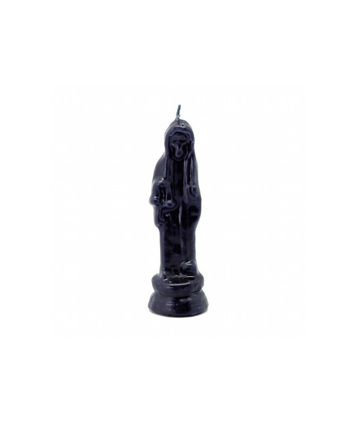 Vela Forma Santa Muerte Pequeño 13 cm (Negro)