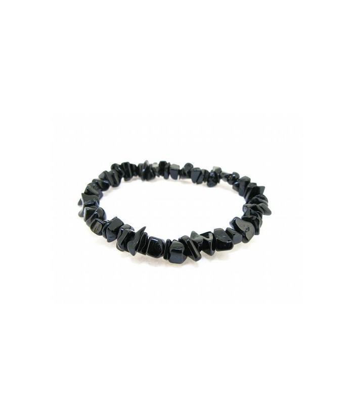 PULSERA CHIP TURMALINA NEGRA 1ª CALIDAD