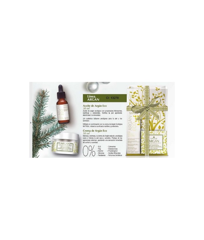 SET COMPUESTO POR ACEITE ARGAN ECO 30 ML. + CREMA ARGAN ECO 50 ML.
