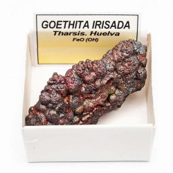 Goethita Irisada de Huelva en cajita de cartón 4x4cm