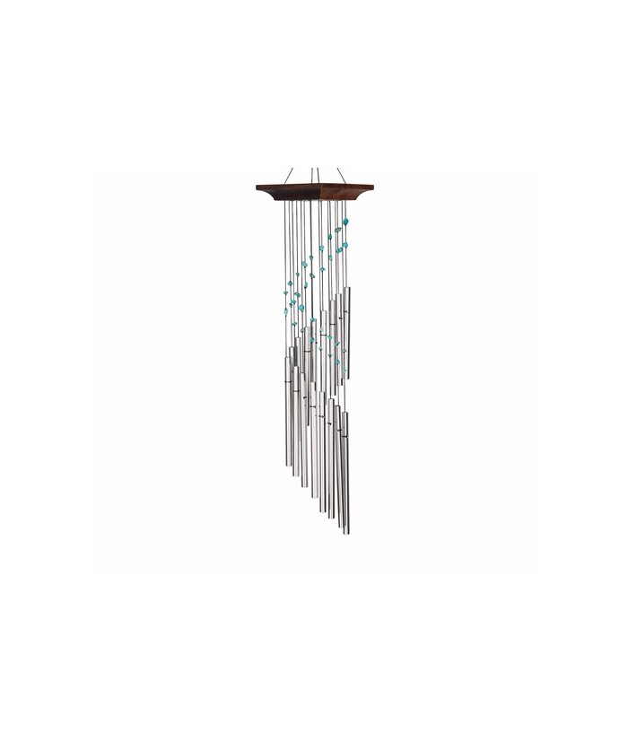 Campana de Viento Espiral Mística Turquesa