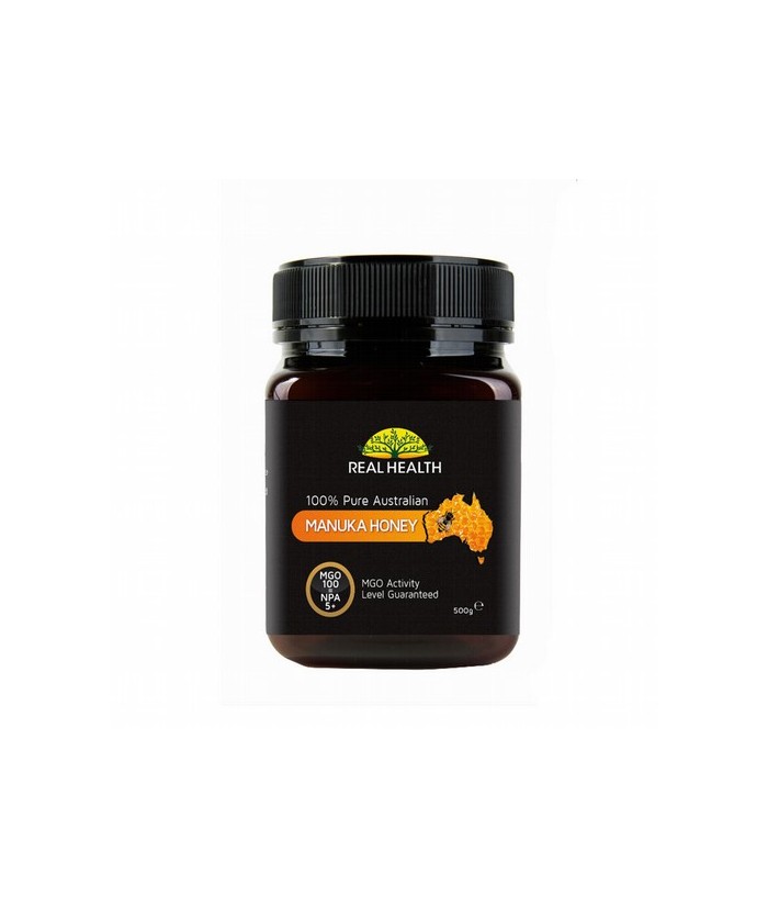 MIEL MANUKA 100 MGO 500G REAL HEALTH
MGO 100/NPA5+: esta miel contiene al menos 100 mg de ingrediente activo por kilo

La mi