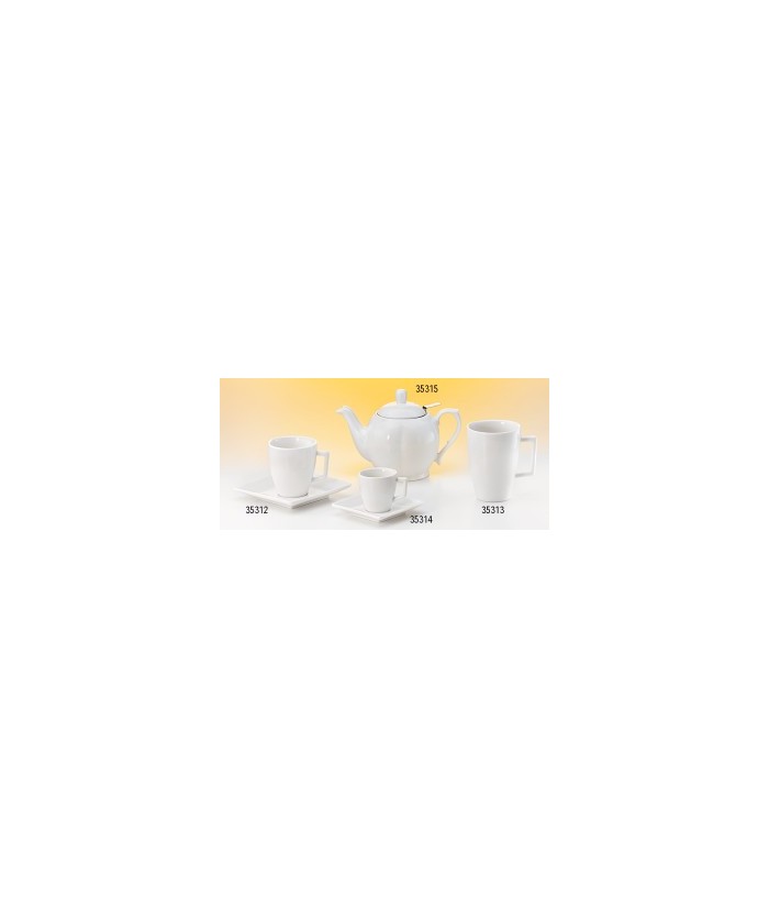 DB.TAZA CON PLATILLO "RIVIERA", PORCELANA