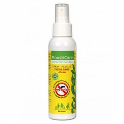 Protege la familia completa en cualquier situación. El spray familiar de MoustiCare contiene un potente repelente natural: p-Me