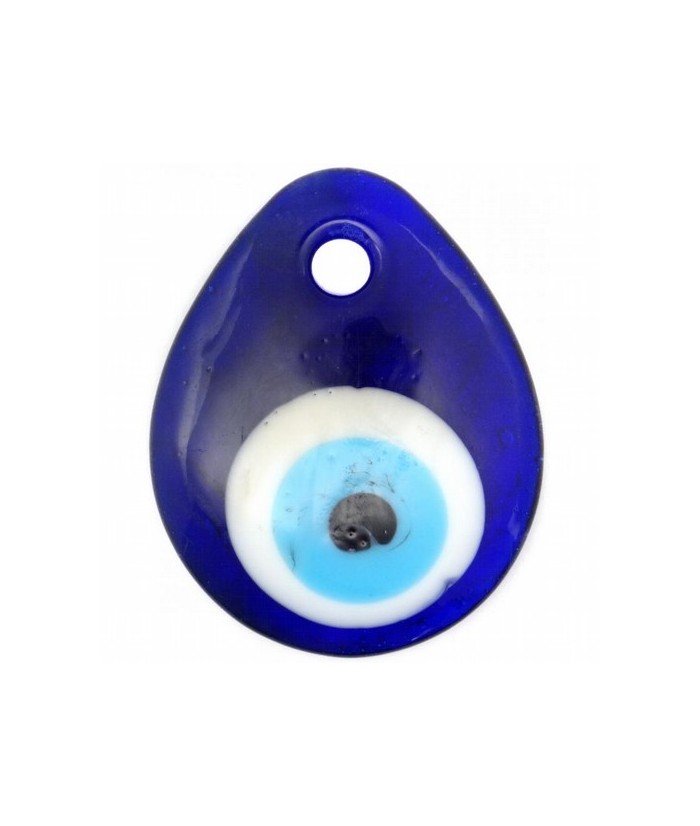 Amuleto Proteccion Ojo Turco Cristal Lagrima 5 x 4 cm (Para Colgar)
