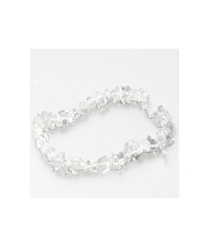 Pulsera Chip Cristal de Roca.
Presentada en jinete de cartón con nombre de mineral y su propiedad.