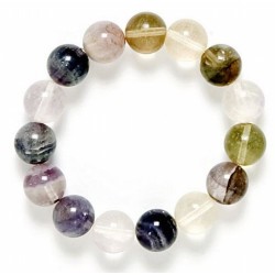 Pulsera de goma con bolas de 8mm.