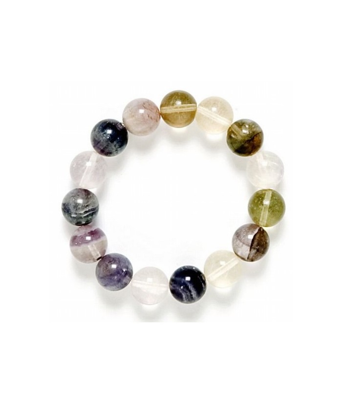 Pulsera de goma con bolas de 8mm.