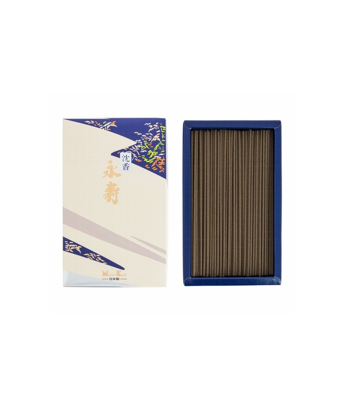 Eiju Jinkoh - Larga vida
Poderoso aroma de agar con un toque ligeramente picante de pachuli armonizado con sándalo. Desde la a