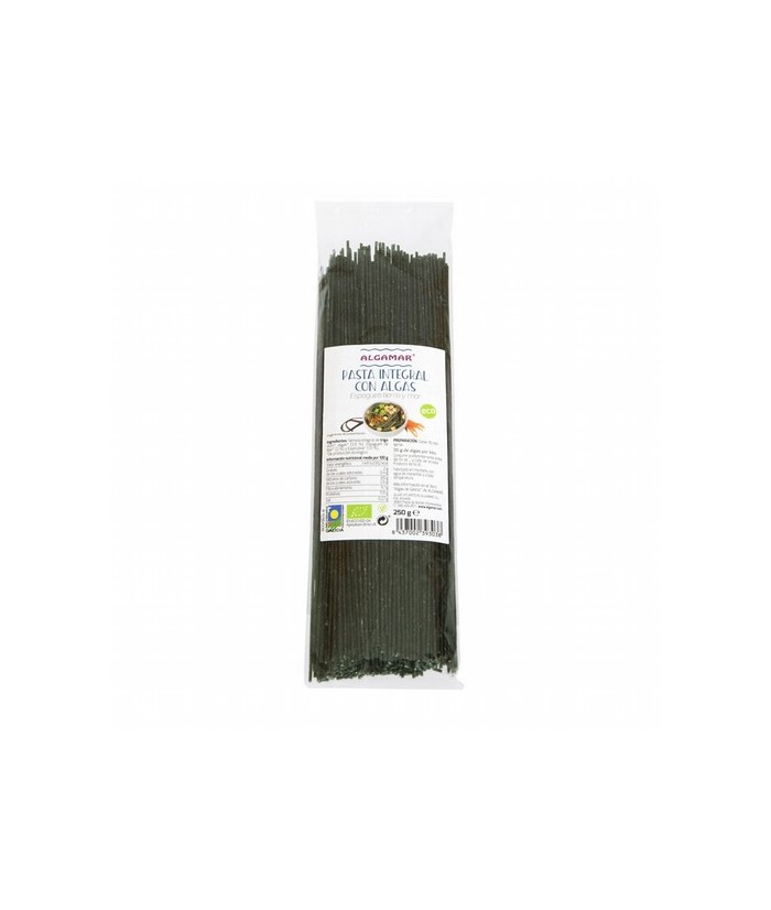 Fabricado en montaña, con agua de manantial y a baja temperatura

Ingredientes:
sémola integral de trigo duro, algas Espagu