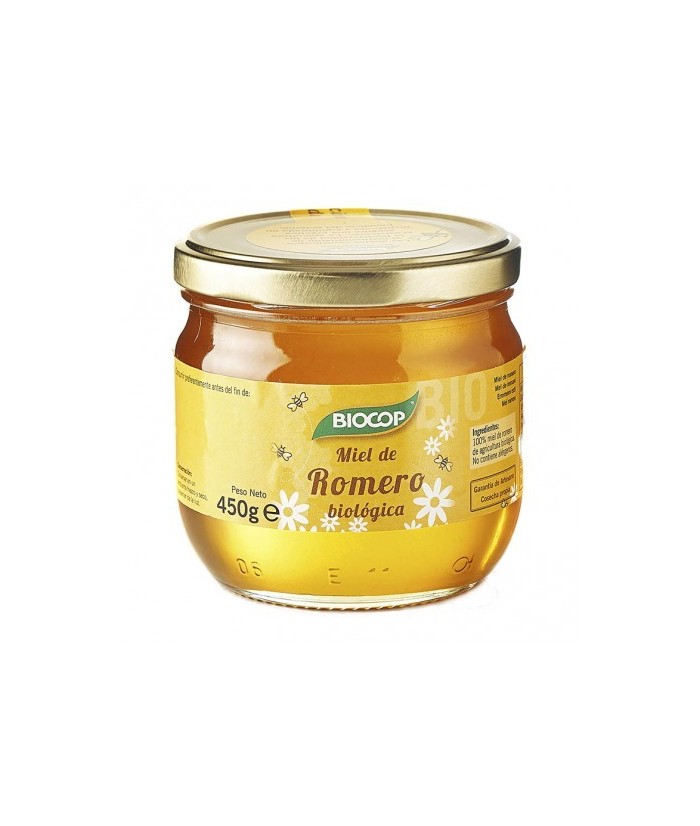 Ingredientes: Miel de romero*. *De agricultura biológica. 
Uso: Por su naturaleza la miel puede solidificarse. Si la prefiere 