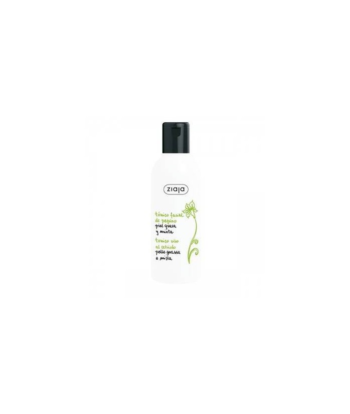 Tónico facial de pepino para piel grasa, mixta y normal. Sin alcohol para cuidado diario para el rostro y el cuello. 

Piel g