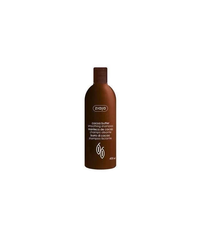 Champú alisador con manteca de cacao para el cabello seco y dañado. 

Limpia con delicadeza el cabello y el cuero cabelludo, 