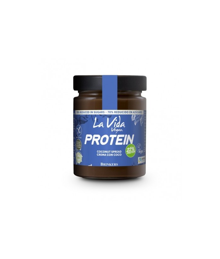 Ingredientes: Aceite de girasol*, concentrado de proteína de arroz* 22,5%, cacao en polvo desgrasado* 10%, inulina*, jarabe de 