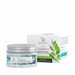 Crema Colágeno a base de aceite de oliva y ácido hialurónico. La crema de Colágeno aporta flexibilidad y previene la aparición 
