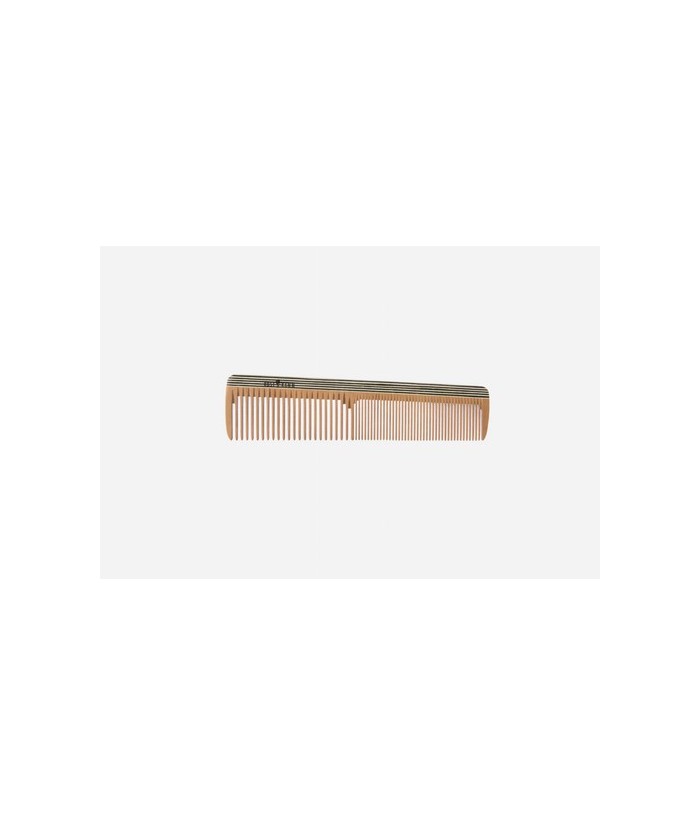 Peine Frisier, madera colorida, medianamente fina, 18 cm.
Idoneidad: pelo corto a mediano, liso. Largo: 18 cm.