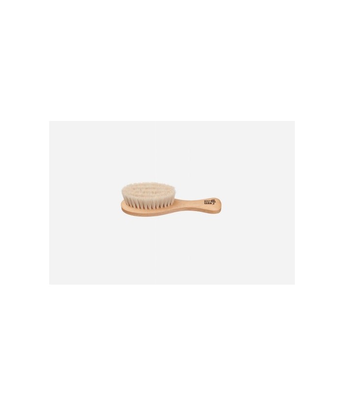 Mini cepillo para bebé, haya encerado, pelo corto, muy suave de cabra
Idoneidad: pelo de bebé, masaje de caricias. Largo: 13 c