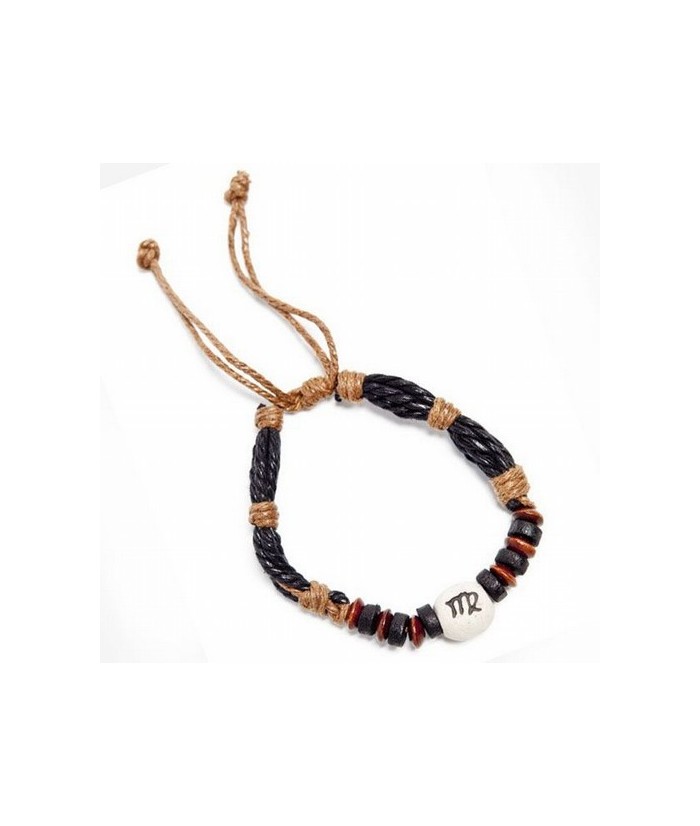 
Pulsera del zodiaco de hilo y ceramica.
Presentada con cartón explicativo.